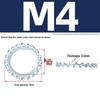 Carbon Steel Zinc-Plated Lock Washer with Inner and Outer Teeth