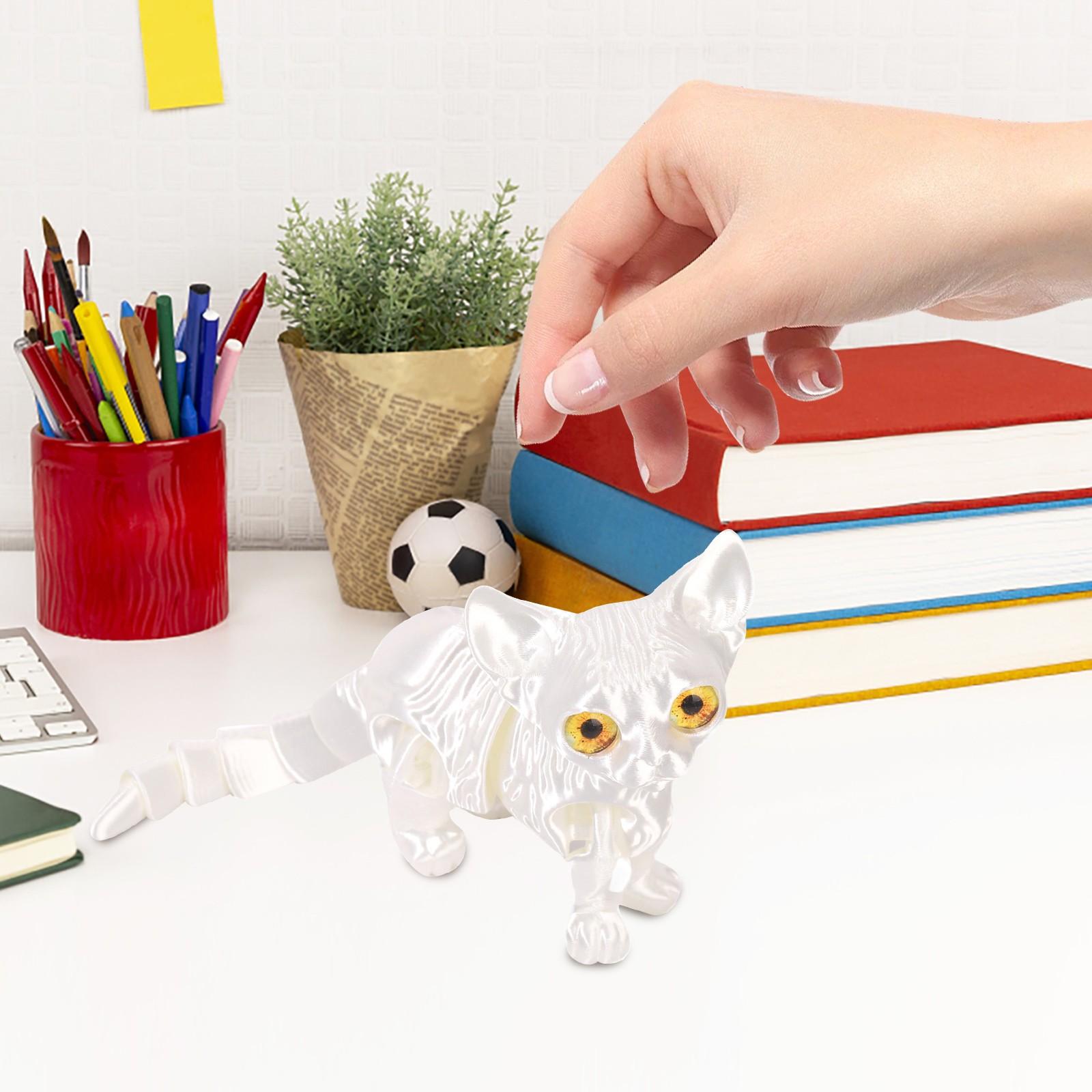 

3D-печать Модель подвижного соединения Игрушка ручной работы Украшения Креативные декоративные поделки One Size белый
