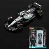 Burago 1:64 Serie di Carte da Appendere 2025 F1 Modello Auto in Lega Formula Racing Giocattolo Die Cast SF25 RB21 W16 MCL39