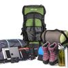 Mochila HAWK GEAR 55L Impermeable con Funda para Lluvia para Viajes y Preparación ante Desastres [Mundo Online] Larga Duración (Azul oscuro)