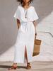 Spring/Summer 2026 Bohemian Batwing Sleeve Top & Slim Long Skirt Set