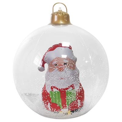 Christmas Luminous Inflatable Decorative Ball Outdoor Balloon Ornament Snowflake Blow Up Ornaments for Outdoor Garden Decor
