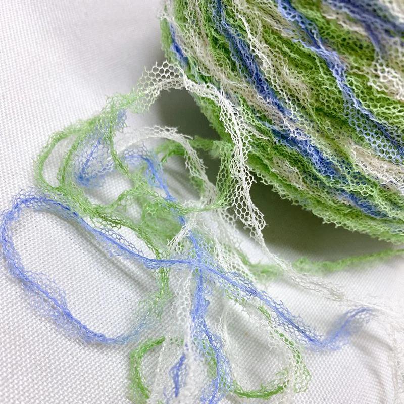 250g Net Cloth Yarn Nylon Blended Yarn for Knitting Space Dye Polyester Yarn Crochet Threads Knit Scarf Bags Knitting Yarn