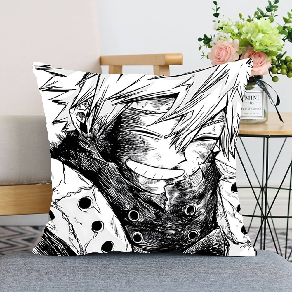

BBakugo KKatsuki Throw Pillow Covers Pattern Cushion Cover Suitable For Sofa Bedroom Car Pillow Cover 40x40CM(16x16in)
