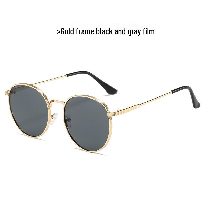 Trendy Ocean Film-Inspired Women's Fashion Sunglasses - Metal Oval Frame