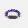 4mm Beads Rings For Women Men Trendy Cuboid Beaded Rings Chakra Healing Quartzs Finger Rings Handmade Hit Rings Jewelry Party