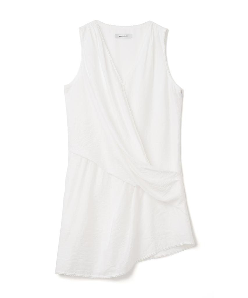 Milo Woman Lace-Trimmed Draped Dress [Ivory]