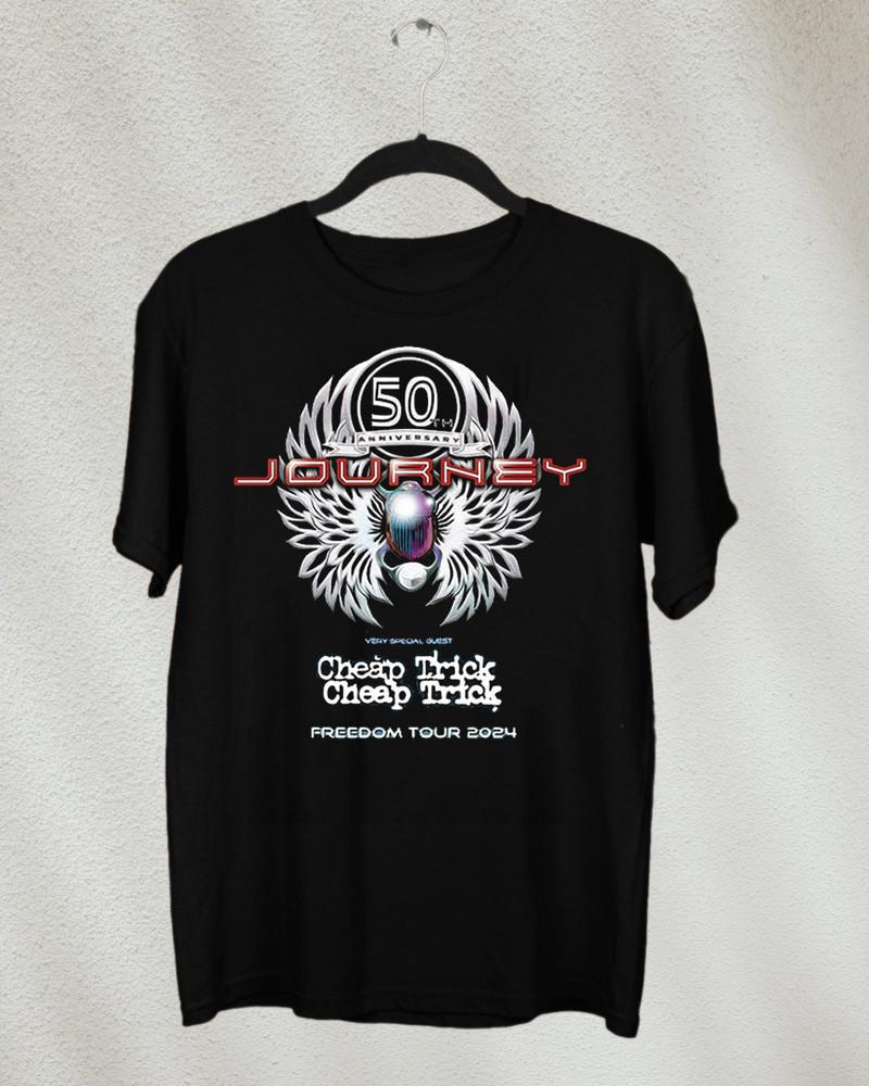 

Journey and Cheap Trick Freedom Tour 2024 Gift For Fan S to 5XL T shirt S5206 Unisex T-Shirt XL