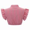 Traditional Women's Casual Short-Sleeve Plaid Shirt Beer Festival
