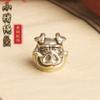 Vintage Brass Pig Rope Pendant Cartoon Hate Pig Personality Knife Pendant Wealth Cloth Buckle Jewelry Pendant DIY Accessories Wh