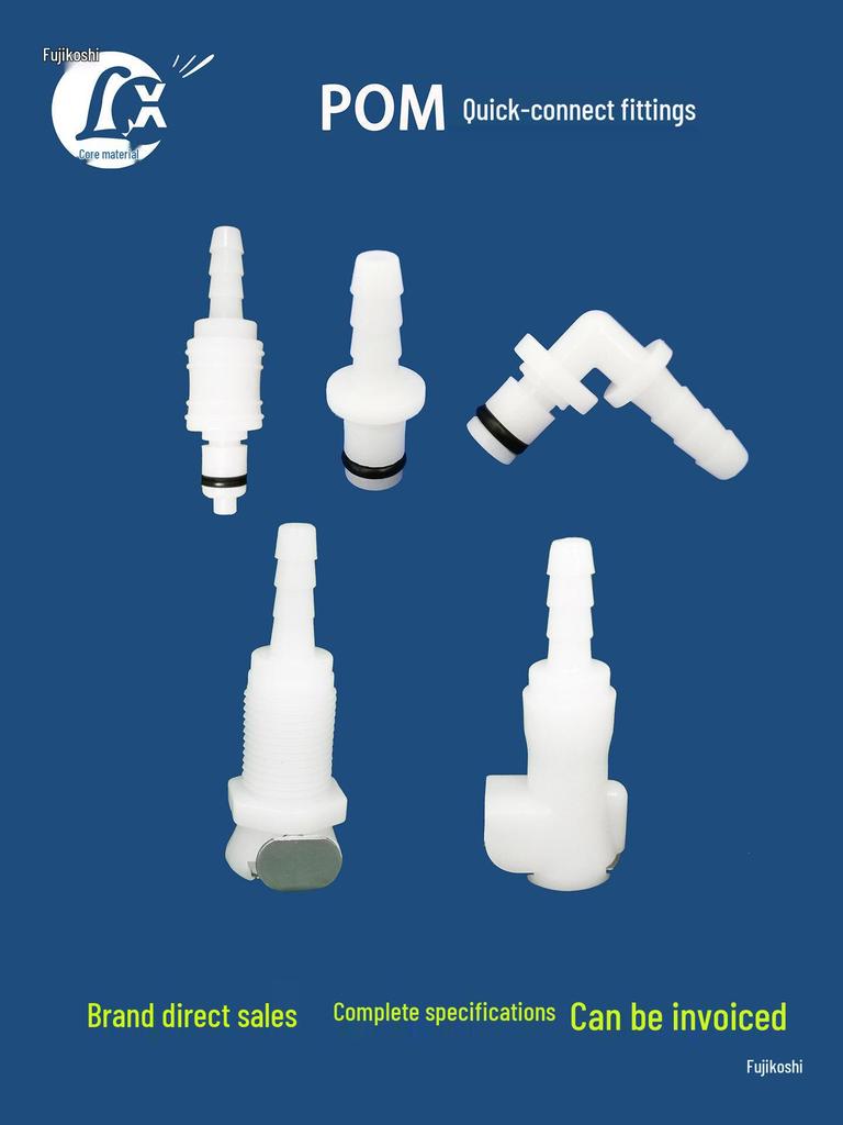 CPC Connector with Shut-Off Valve: 3/16" Male/Female Quick Disconnect for Beauty Instruments
