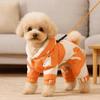 Fleece Lined Pet Outdoor Clothing Anti-Shedding Dog Bodysuit Protective Romper  Winter Season