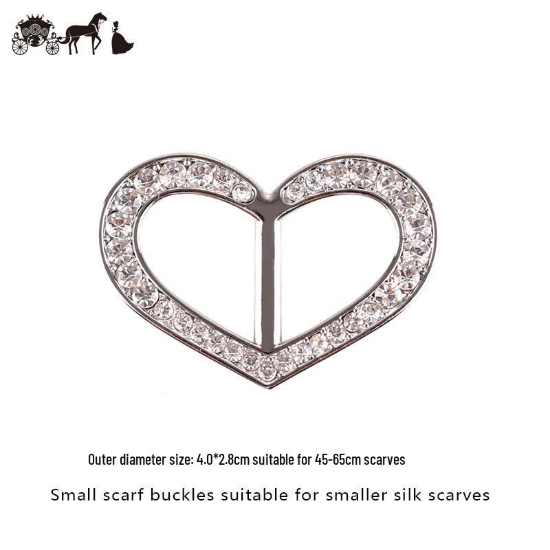 

Розкішна двостороння H-подібна пряжка, інкрустована стразами, для шарфів та ременів