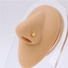 L Needle Curved Hook Thin Rod Nose Stud Zircon Devil Eye Love Nose Puncture Jewelry Nose Ring