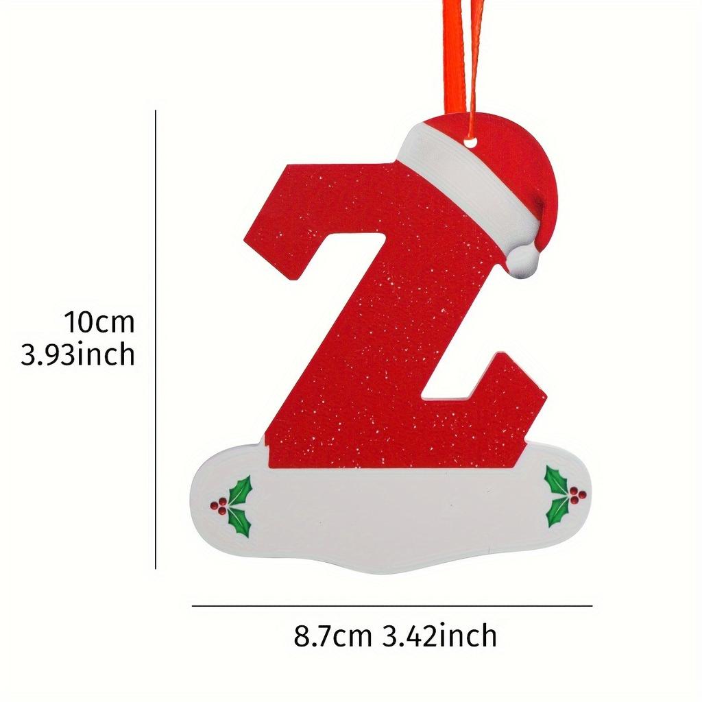 26 English Letters Christmas Decoration Pendant Christmas Tree Ornaments for Home Decor Navidad New Year 2026 Decor Accessories