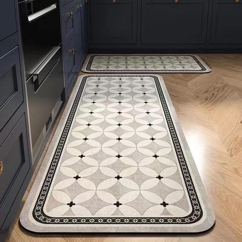 Kitchen Diatomaceous Earth Strip Anti Slip, Absorbent, Oil Absorbing Carpet, Living Room Floor Mat, Entrance Door Mat