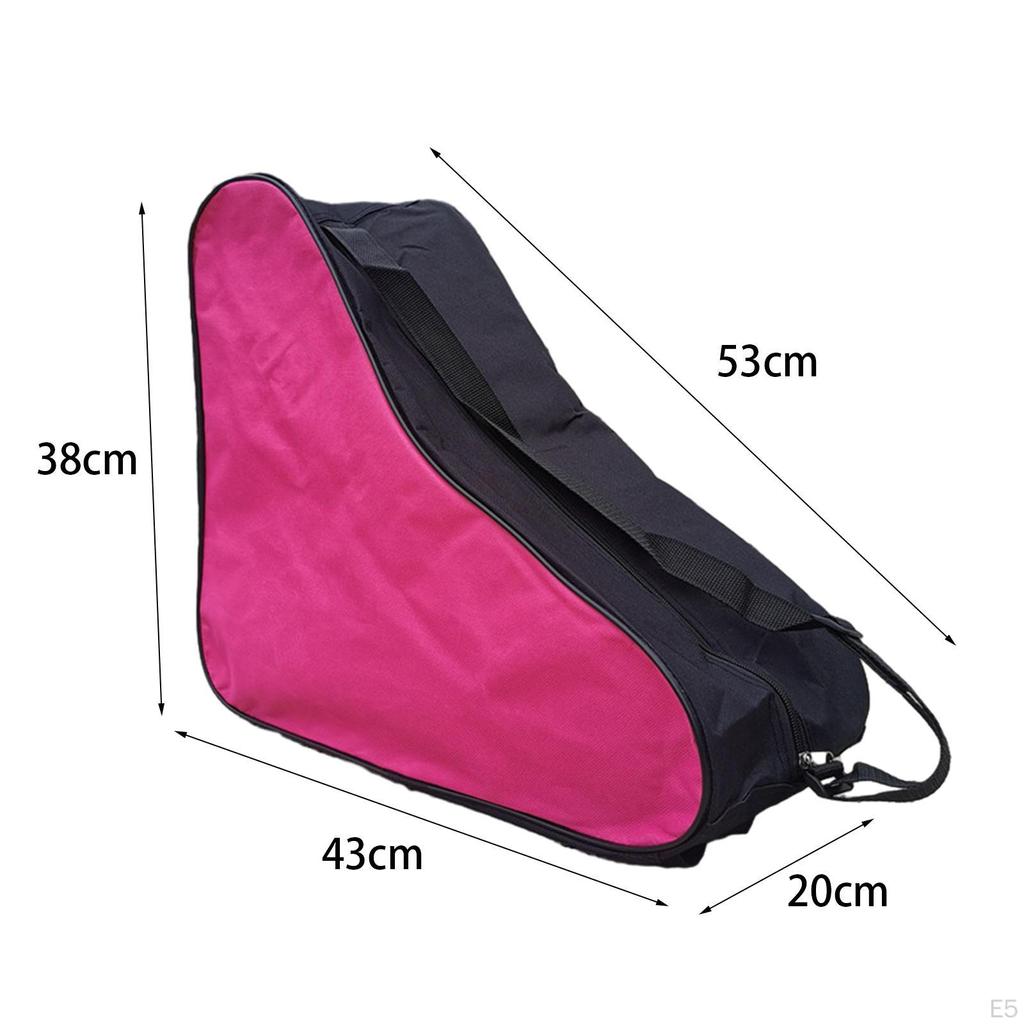 Rollschuhtasche für Kinder, Tragetasche mit verstellbarem Schultergurt, Eislaufschuhe