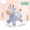 Baby Riding Toy Rocking Wooden Horse Inflatable Pony Children Bouncing Jump Horse Jumping Deer Anti Fall Riding Rubber