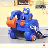 Boys' Excavator Engineering Vehicle Straw Water Cup Spring and Summer New Style Backpack Water Bottle Children's Drinking Cup
