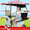 Electric Vehicle Canopy Tent: Windproof, Rainproof, Sunshade for Three-Wheelers with All-Around Windows