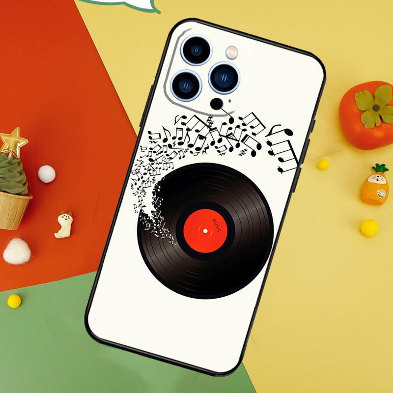 Vinyl DJ Record Art Cover For iPhone 13 12 Mini 11 14 15 16 Pro Max XS X XR 7 8 14 15 16 Plus Phone Case
