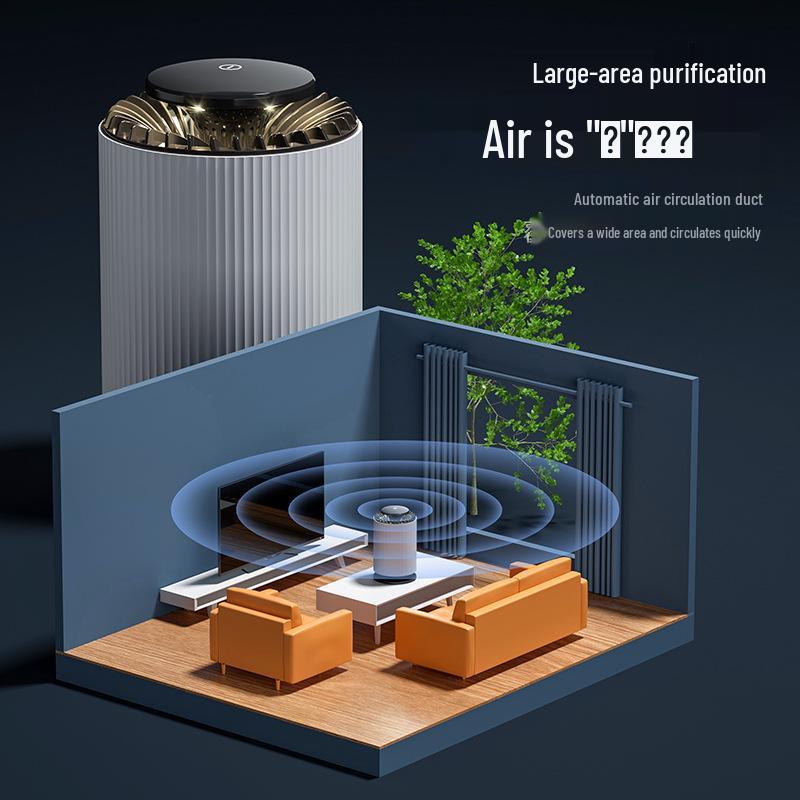 Compact Multifunctional USB Air Purifier for Home and Car