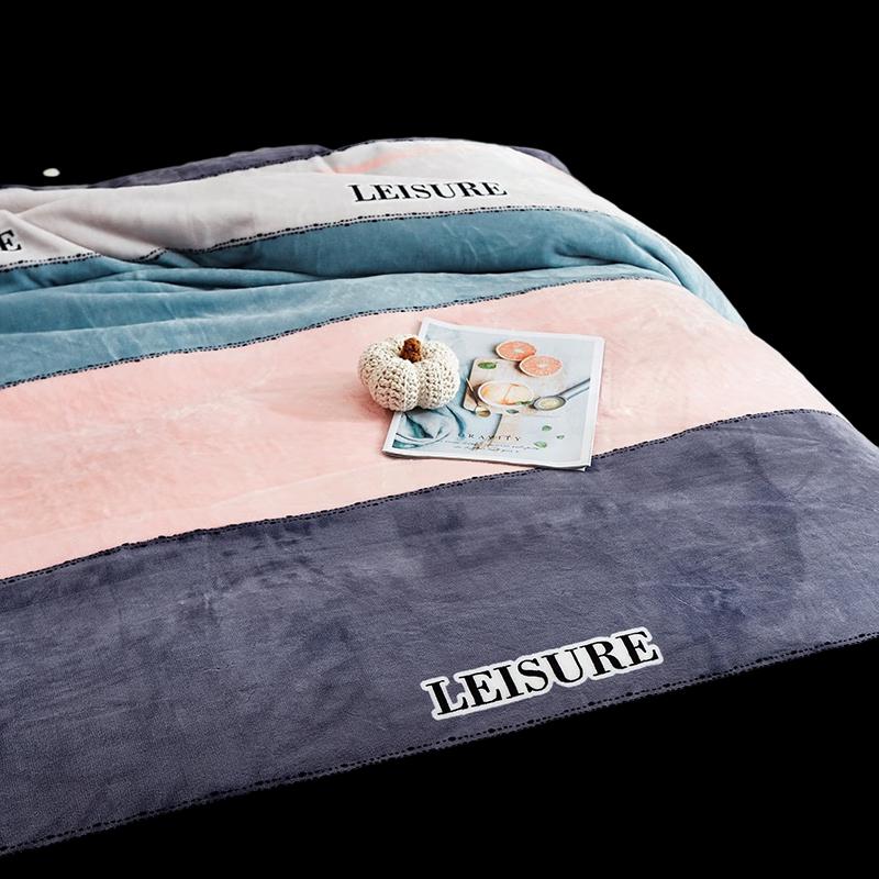 Bijia Man Hades Milk Protein Fiber Flannel Blanket