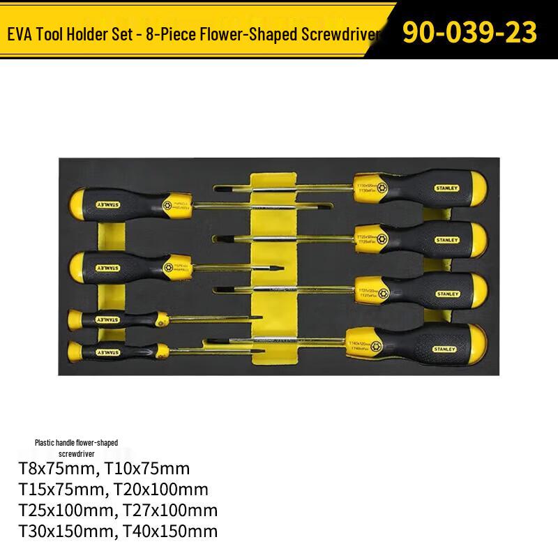 Stanley 8-Piece Screwdriver Set with EVA Tray