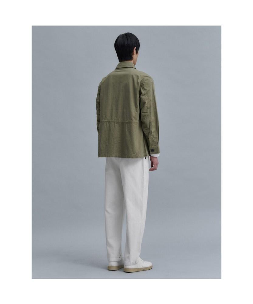 Shift.G Cotton Linen Field Jacket Khaki