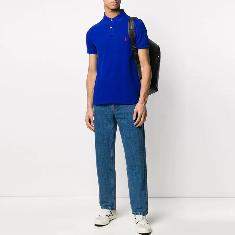 Polo Ralph Lauren Logo Embroidered Short Sleeved Polo Shirt 710795080-001