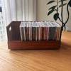 Holz CD Aufbewahrungsbox Schreibtisch Massivholz Displayständer für Schallplatten Album Sammlung Wandmontage Halter für Home Office Dekor
