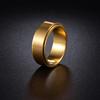 Simple 8mm Anxiety Fidget Spinner Rings for Men Women Cool Stainless Steel Spinning Rotatable Rings Anti Stress Wedding Jewelry