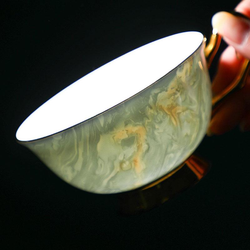 European-Style Bone China Coffee Cup And Saucer Set For English Afternoon Tea Vintage Coffee Cup For Women Wedding Gift