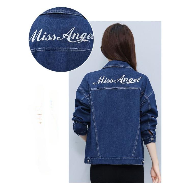 Fashion Trend Loose Fit Soft Denim Jacket for Women, Ideal for Spring and Autumn Outdoor Activities