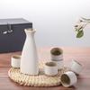 Ceramic Sake Carafe Set, Sake Set, Japanese Sake Set, Cold Sake Set, Traditional Ceramic, 150ml Carafe, 6 X 30ml Sake Cups, In a Brocade Box.