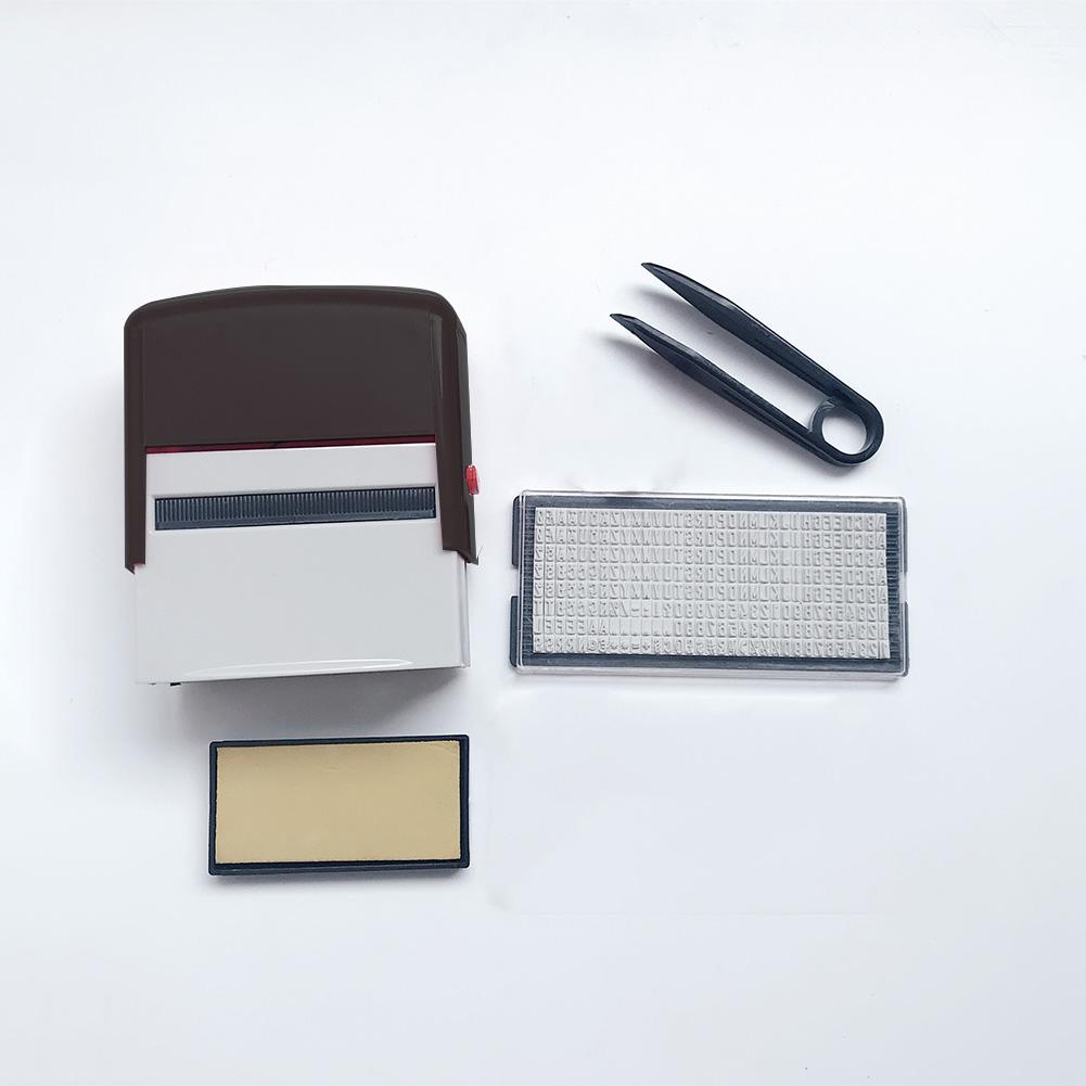 DIY Custom Stamp Rubber Kit Self Ink Dial Assortment Seal Business Number Monogram Printing Stamp Tampon Encreur Personnalisé