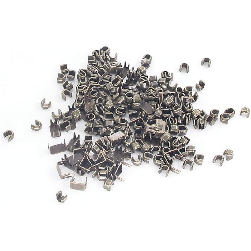 #5 300 pcs Silver Zipper Bottom Stops and Top Stops for Zipper Repair (Silver) Leekayer