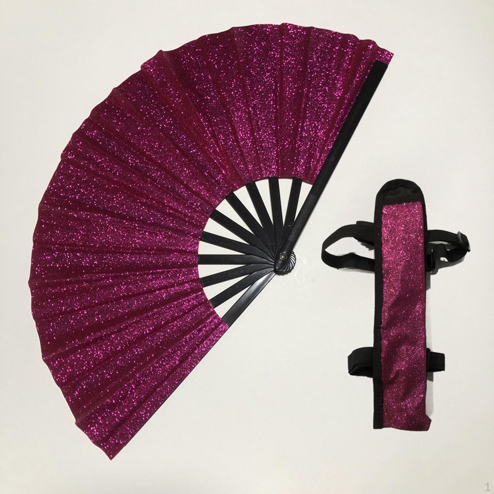 

Китайский веер для кунг-фу с дизайном для концертов радиус 33 см Rose Red