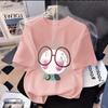 Girl's Cartoon 3D Printed Short Sleeved T-shirt Summer Cute Girl Sweet Top