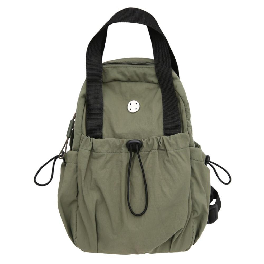 

Вместительный дорожный рюкзак в корейском стиле, сумка для работы, сумка через плечо, нагрудная сумка, для студентов оливковое зеленый