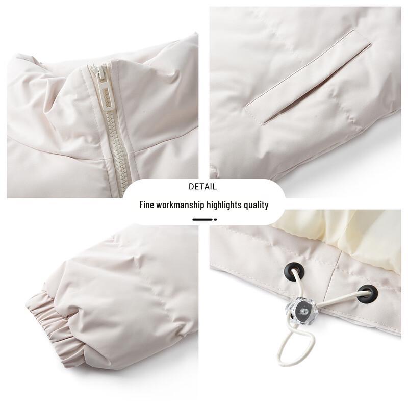 Giacca imbottita da donna a tinta unita con colletto alto