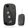 Soft Silicone Key Holder Cover For Fiat Grande Punto Panda Lancia Stilo Bravo 500 Ducato 3Buttons Filp Folding Car Accessories
