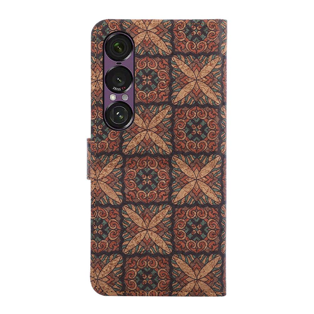 For Sony Xperia 1 VII Leather Wallet Case Bohemian-style TPU PU Phone Cover with Stand