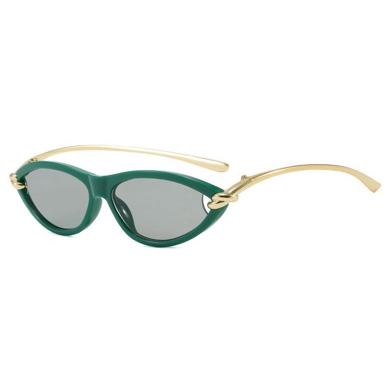 

New Small Cat Eye Sunglasses Women Brand Designer Fashion Vintage Retro Oval Sun Glasses Female Ins Popular Colorful Eyewear only 1pcs sunglasses