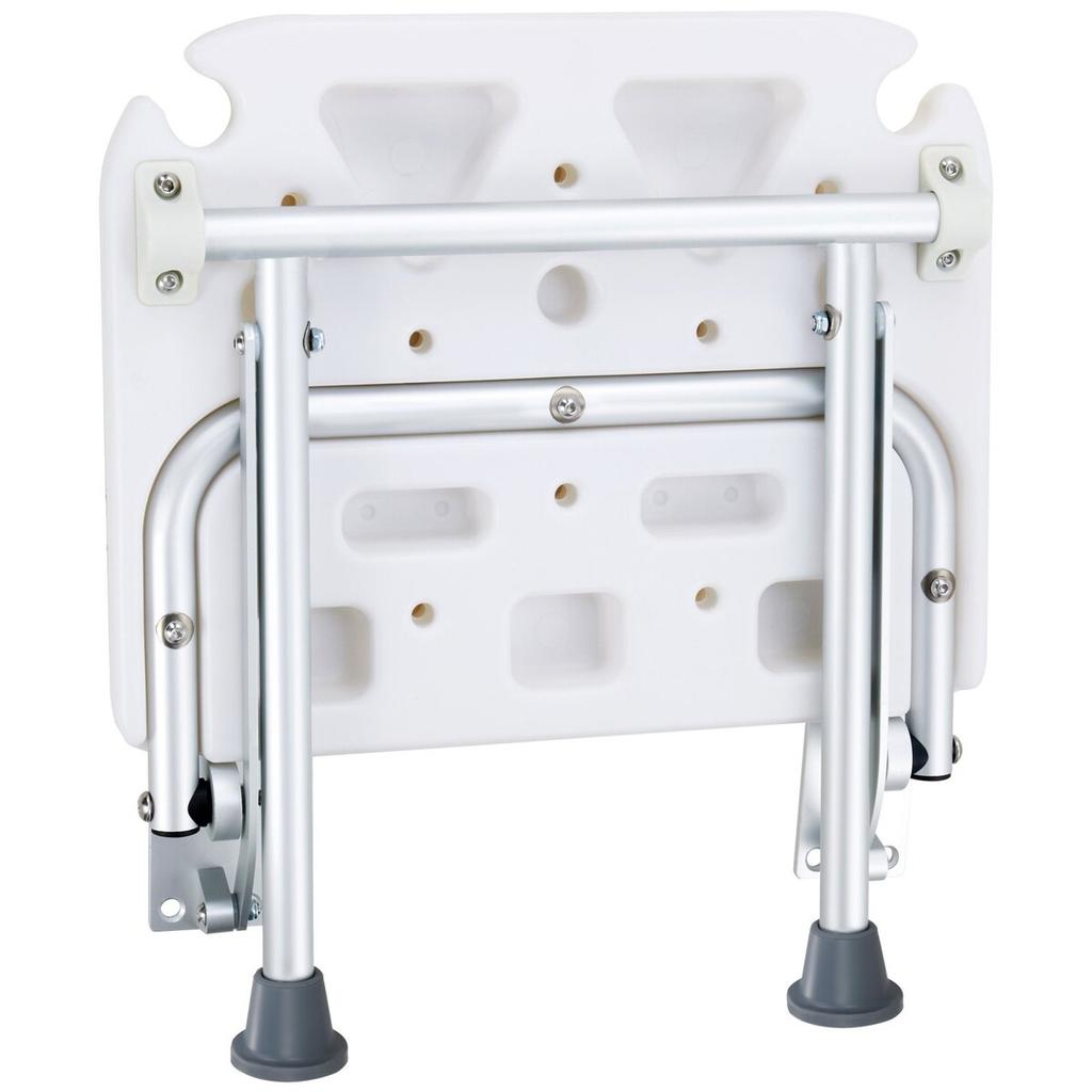 Klappbarer Duschsitz aus PE 40 cm x 37,5 cm Wandmontierte Duschbank 227 kg