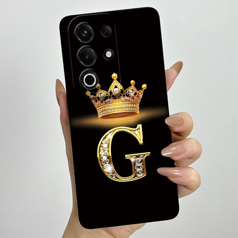 For itel S25 Ultra Case S686LN Luxury Crown Letters Matte Soft Silicone Protective Back Cover for ItelS25 S 25 Ultra 5G Fundas