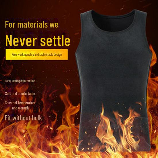 Men's German Velvet High-Collar Seamless Warm Shirt - Slim Fit, Winter Heat-Retaining Top