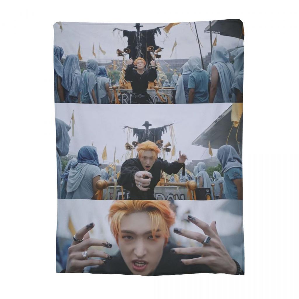Mingi Ateez - Spin Off From The Witness Halazia Blanket Warm Flannel Throw Blanket Cover for Bed Living room Picnic Home Couch