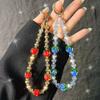 New Persimmon Ruyi Phone Chain New Chinese Style Glass Crystal Phone Chain Wrist Bag Keychain Pendant