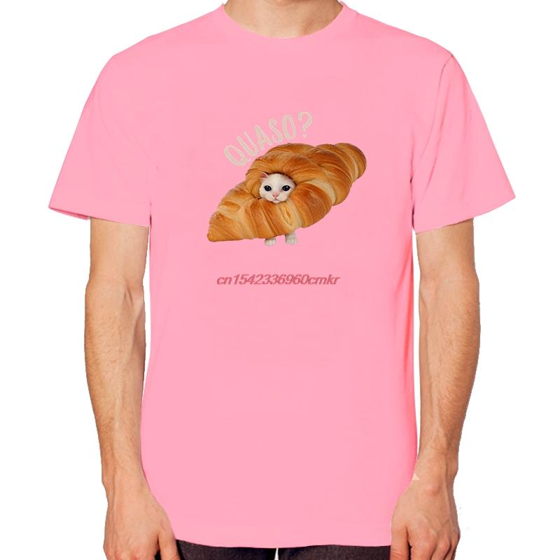 Croissant Cat Meme Funny Graphic T Shirts Summer New In Tops And Tshirts High Quality Short Sleeve Tee Unisexs Cotton Tshirt